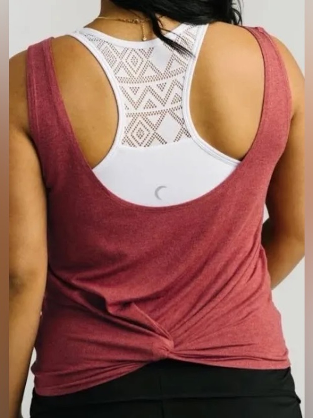 Zyia Active Maroon Swirl Tank NWT Large